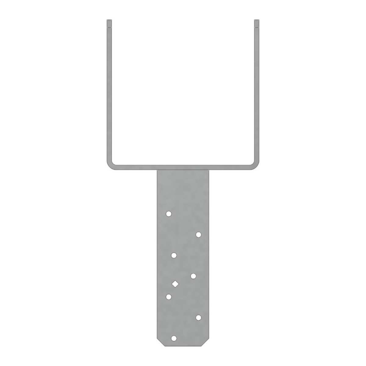 Simpson 6-3/4x Beam, 6-3/4x Post Column Cap w/SDS Screws Gray Paint CCQ77SDS2.5