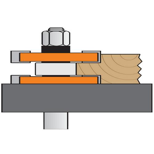 CMT 800.626.11M Bit For Cutting Grooves 3/4-Inch Cutting Length 1/2-Inch Shank