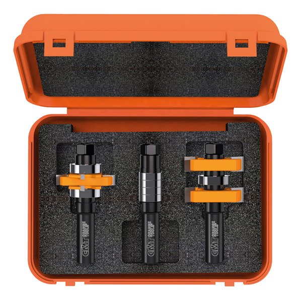 CMT 800.625.11 Adj. Tongue & Groove Bit Set for Mission Style Cabinet Doors S=1/2"