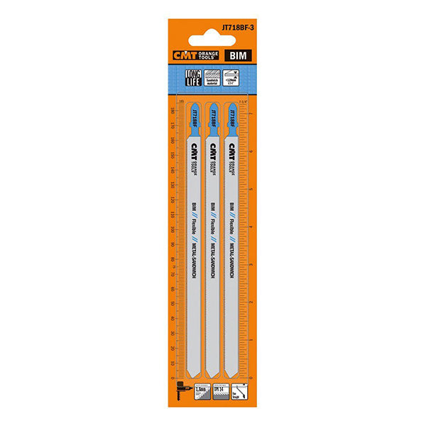 CMT JT718BF-3 Jig Saw Blades for Metal Sandwich (Pack of 3) 6-3/8"