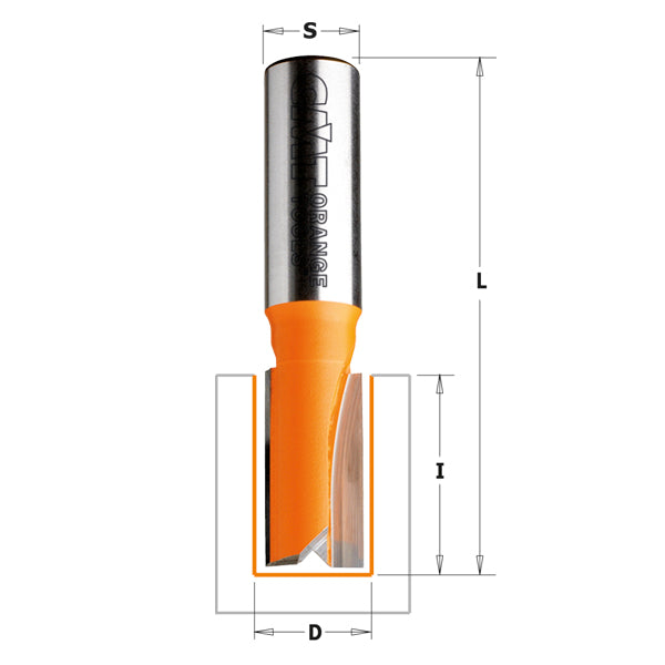 CMT 811.127.11 Straight Bit 1/4-Inch Shank 1/2-Inch Diameter Carbide-Tipped