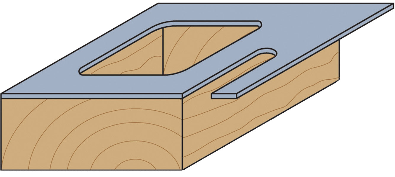 CMT 816.095.11 Panel Pilot Bit with Guide 1/4-Inch Shank 3/8-Inch Diameter Carbide-Tipped
