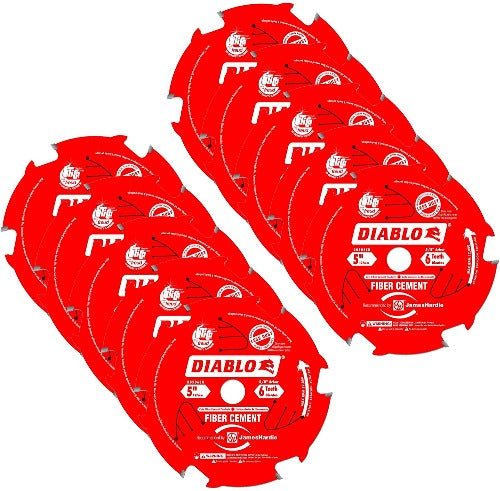 Diablo 5" x 6T Carbide Fiber Cement HardiBlade Saw Blade D0506CH
