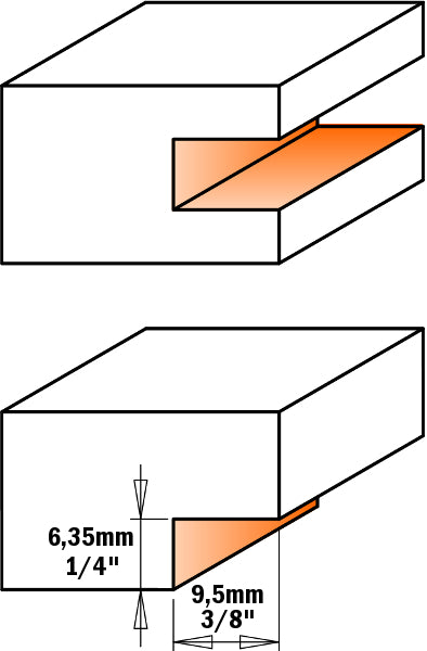 CMT 822.023.11B Flooring Router Bit with 1-1/4-Inch Diameter with 1/4-Inch Shank