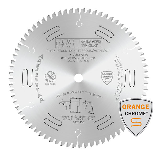 CMT 225.060.08 8.5" Non-Ferrous PVC and Melamine Saw Blade