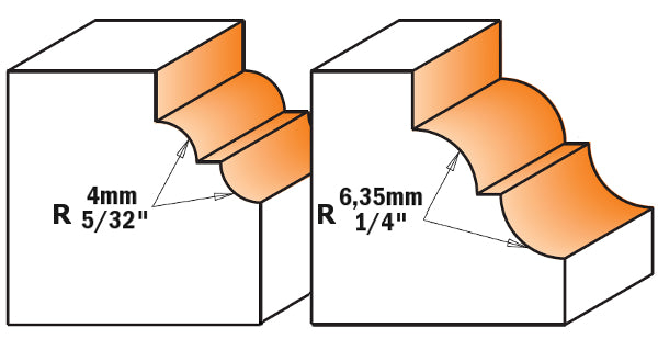 CMT 841.380.11 Roman Ogee Bit 1/4-Inch Shank 1/4-Inch Radius