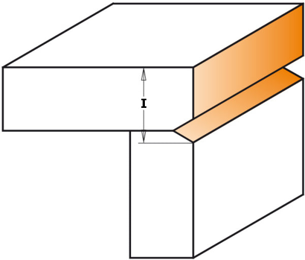 CMT 853.501.11 Flush & V-Groove Bit 1/2-Inch Shank 1/2-Inch Minor Diameter