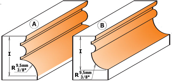 CMT 856.852.11 Molding System 1-1/4-Inch Diameter 1/2-Inch Shank