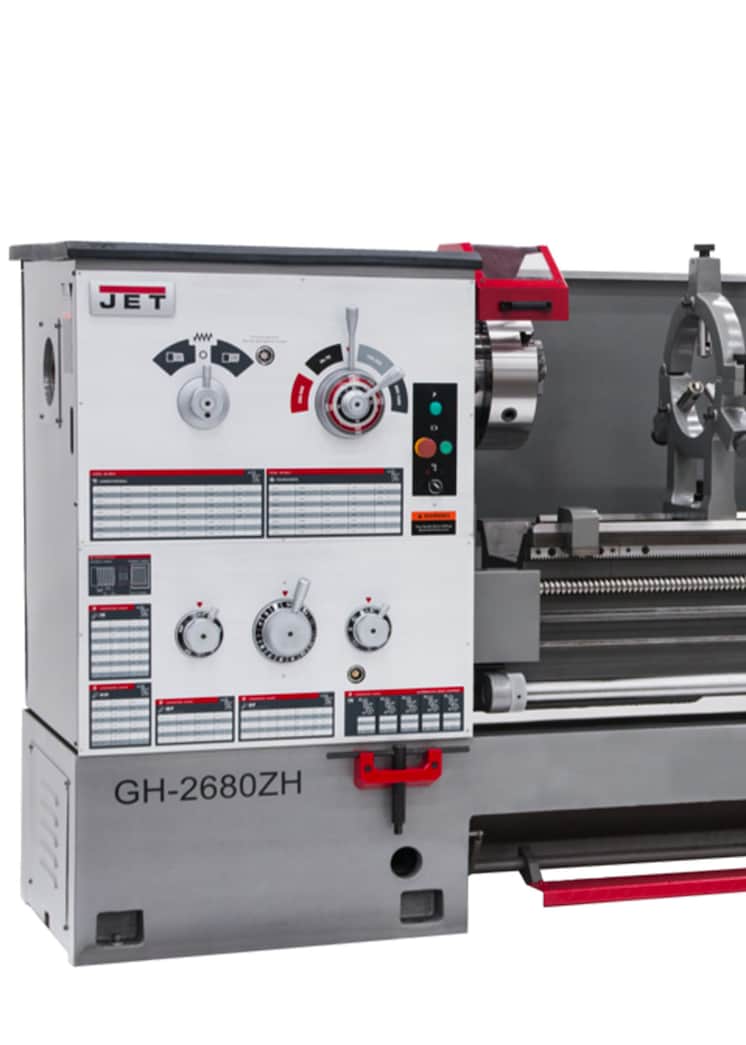 JET GH-2680ZH, 4-1/8" Spindle Bore Geared Head Lathe - 321860