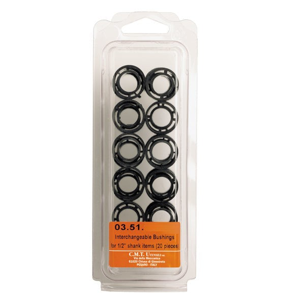 CMT 03.51.0047A 20 Interchangeable Bushings for 1/4" Shanks