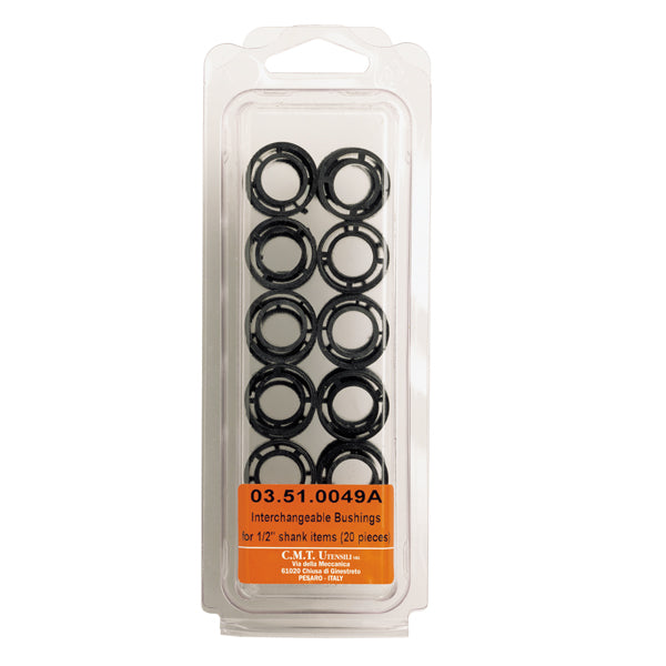 CMT 03.51.0049A 20 Interchangeable Bushings for 1/2" Shanks
