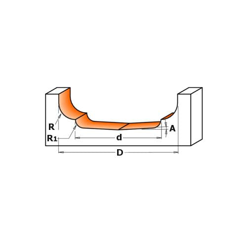 CMT 870.503.11 Panel Router Bit 1-49/64-Inch Diameter 1/2-Inch Shank