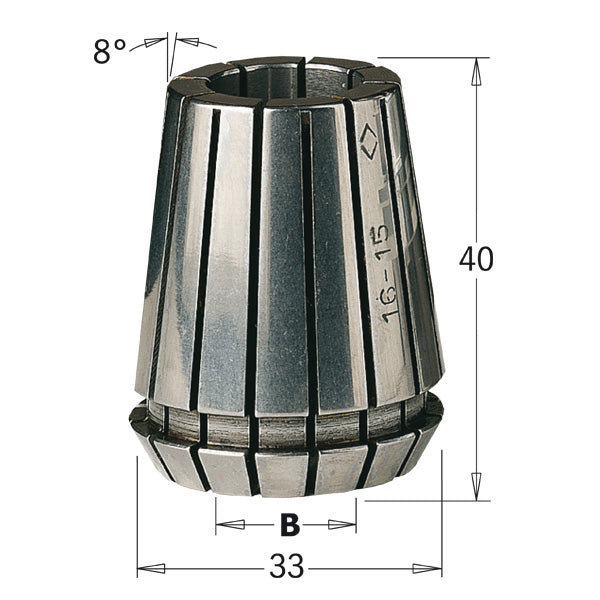 CMT 184.065.00 ER32 Precision Collet, 1/4-Inch Diameter