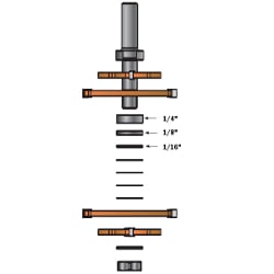 CMT 800.627.11 Tenon Cutting Router Bit in Hardwood Case 1/2-Inch Shank 3-Inch Diameter Carbide-Tipped