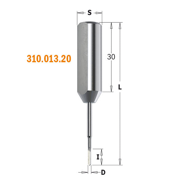 CMT 310.013.20 Right/Left-Hand Rotation Dowel Drill 10 x 30mm Shank 1.3mm