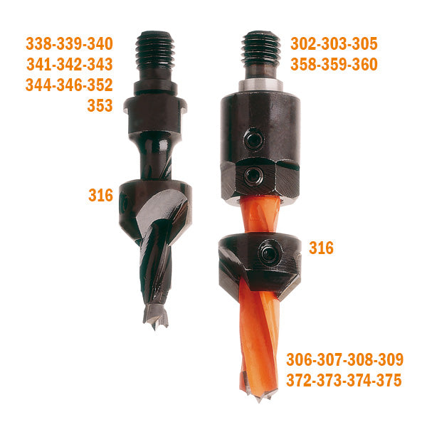 CMT 316.040.11 Countersink for 4 Flute Drills with 4mm Shank, 16mm Diameter, Right-Hand Rotation