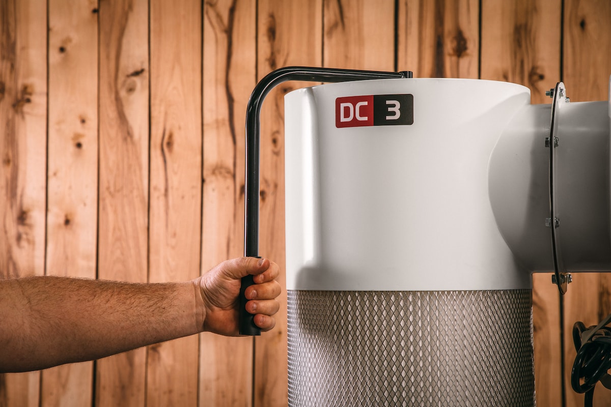JET JCDC-3 Cyclone Dust Collector, 2-Micron Filter, 1240 CFM, 3 HP, 1Ph 230V