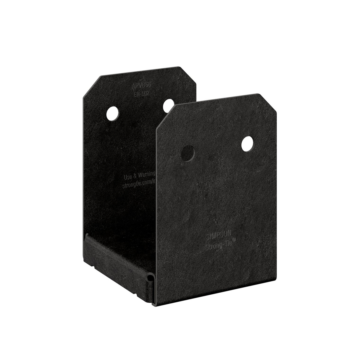 Simpson Strong-Tie APVB66 Avant Ornamental 6x6 Post Base - Black Powder Coat