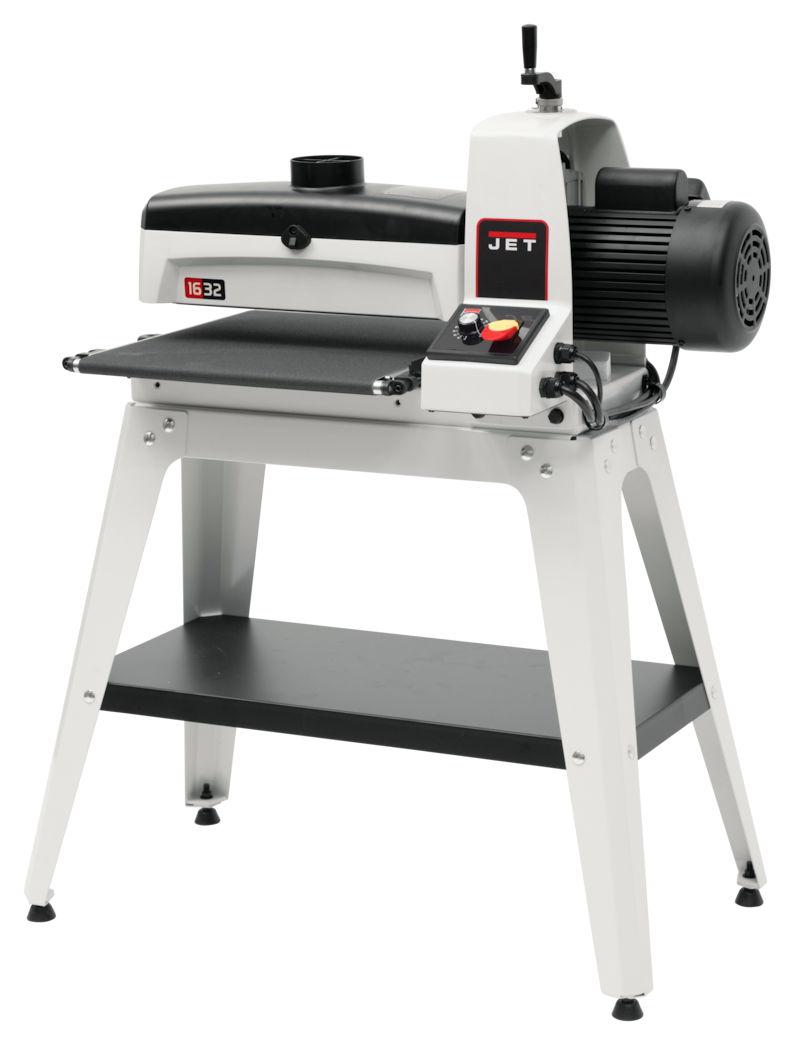 JET JWDS-1632, 16" Drum Sander with Stand, 1-1/2 HP, 1Ph 115V