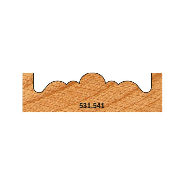 CMT 531.541 Rosette Cutter, 2-1/8-Inch Diameter x 2-57/4-Inch Length, 3/8-Inch Shank