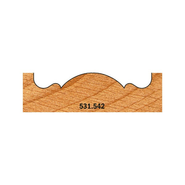 CMT 531.542 Rosette Cutter, 2-1/8-Inch Diameter x 2-13/16-Inch Length, 3/8-Inch Shank