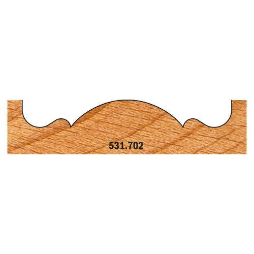 CMT 531.702 Rosette Cutter, 2-3/4-Inch Diameter x 2-29/32-Inch Length, 3/8-Inch Shank