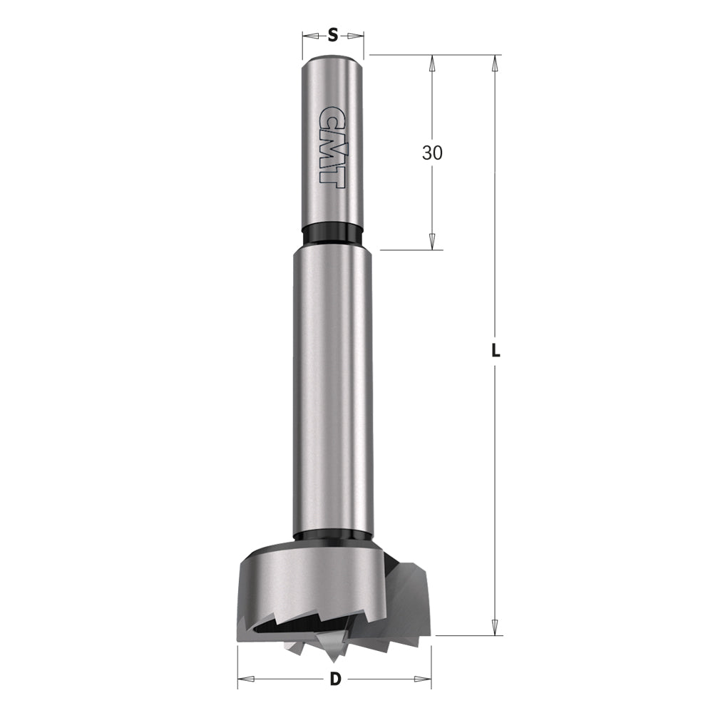 CMT 537.120.31 Forstner Bit, 12mm (15/32-Inch) Diameter