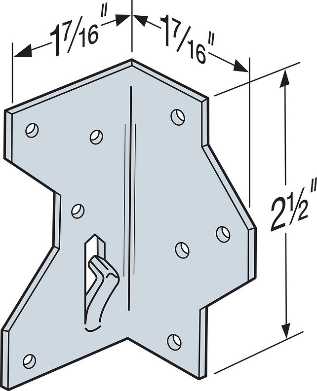 Simpson A34SS 1-7/16 x 2-1/2 Framing Angle - Stainless Steel