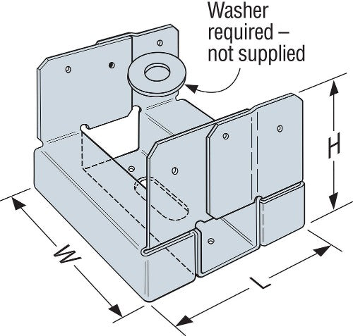 ABA Adjustable Post Base