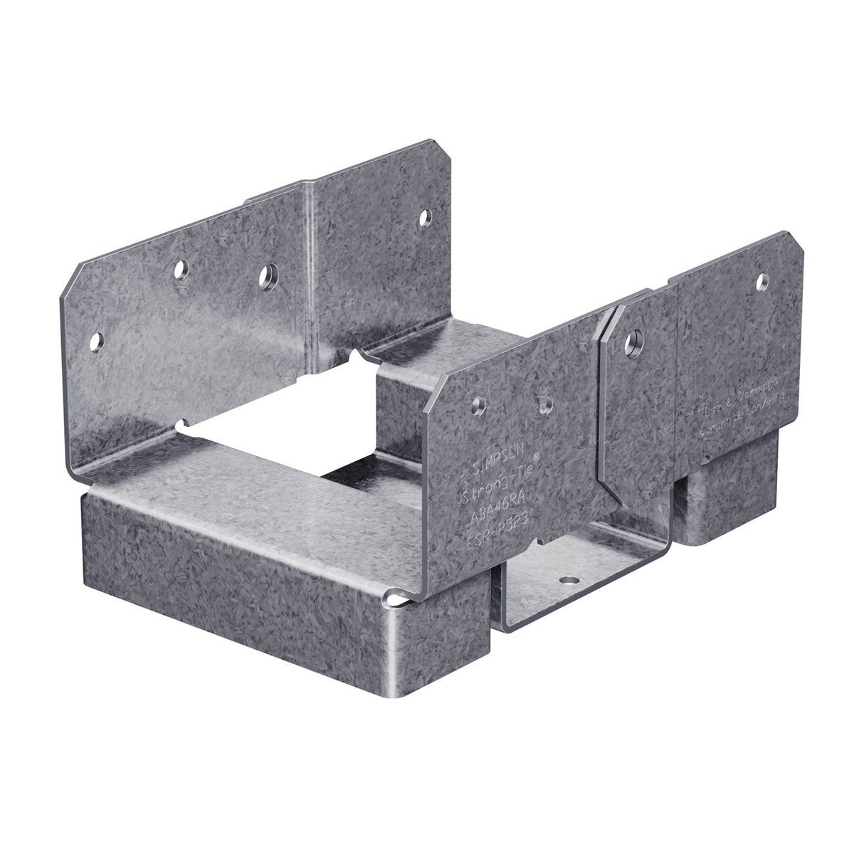 Simpson ABA46RZ Rough Cut 4x6 Adjustable Post Base - Zmax