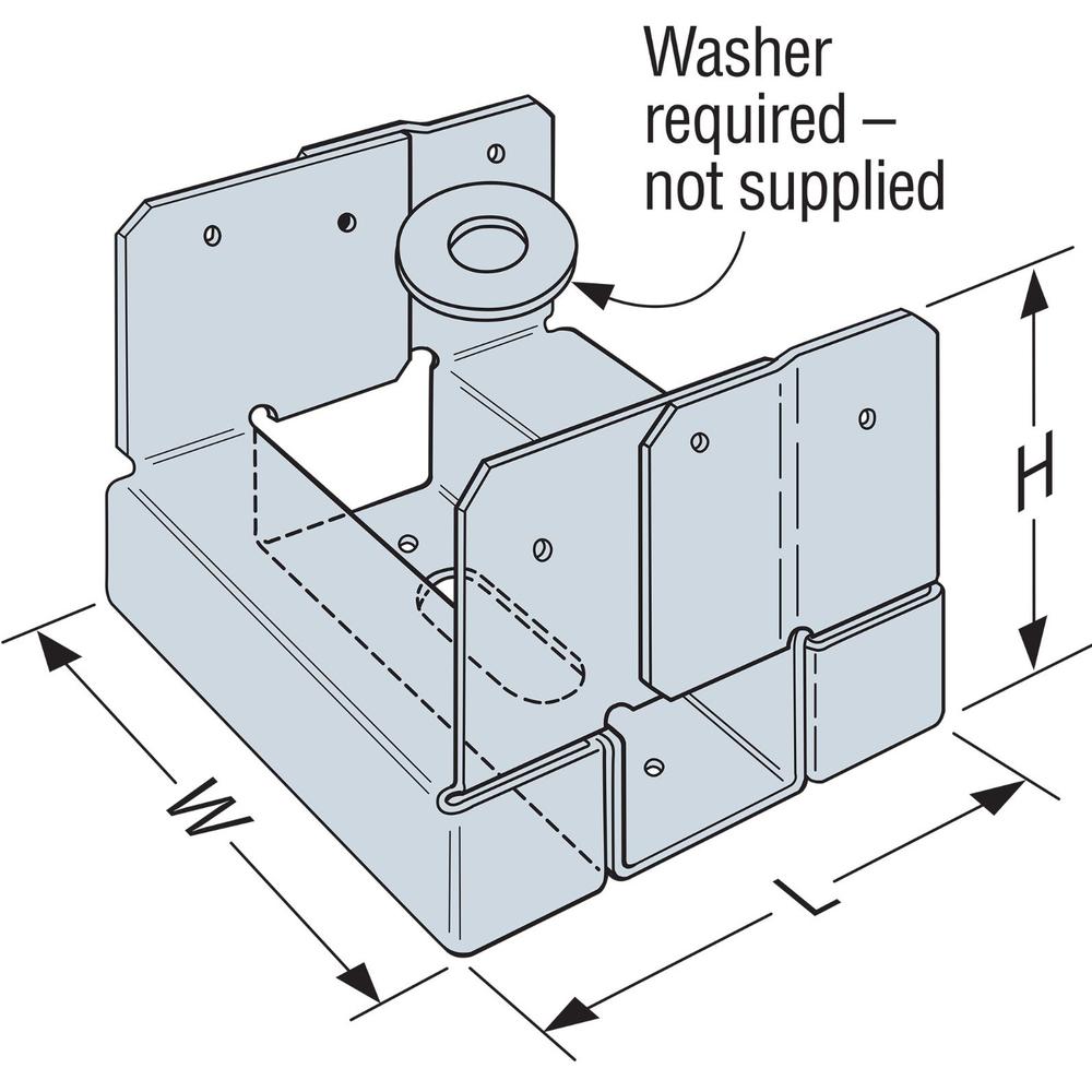 ABA Adjustable Post Base