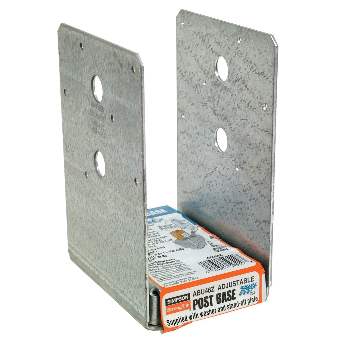 Simpson ABU46Z 4x6 Adjustable Post Base - Zmax Finish