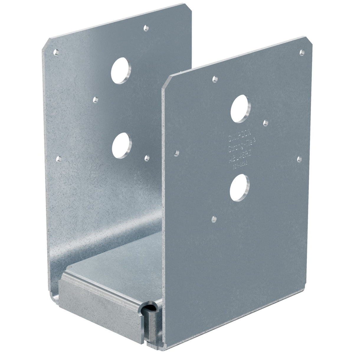 Simpson ABU46RZ Rough Cut 4x6 Adjustable Post Base - Zmax Finish