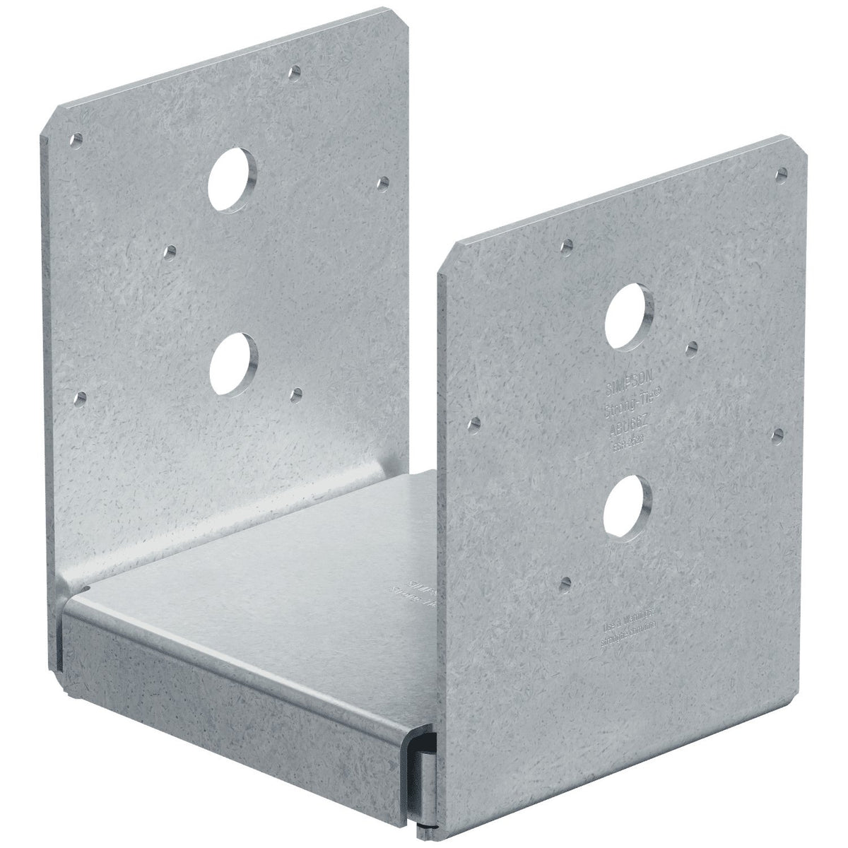 Simpson ABU66Z ZMAX Galvanized 12-Gauge 6x6 Adjustable Post Base