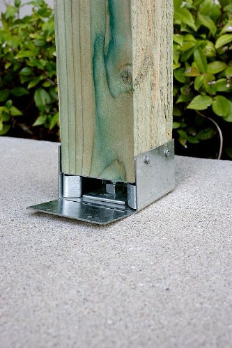 Simpson Rough 6 x 6 Adjustable Post Base with Wind Uplift, ZMAX ABW66RZ