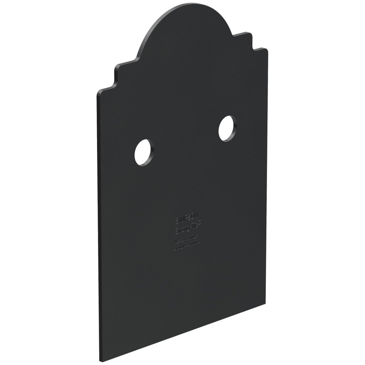 Simpson Strong-Tie APB66DSP 6x6 Decorative Post Base Side Plate - Black Powder Coated (2 per Pack)