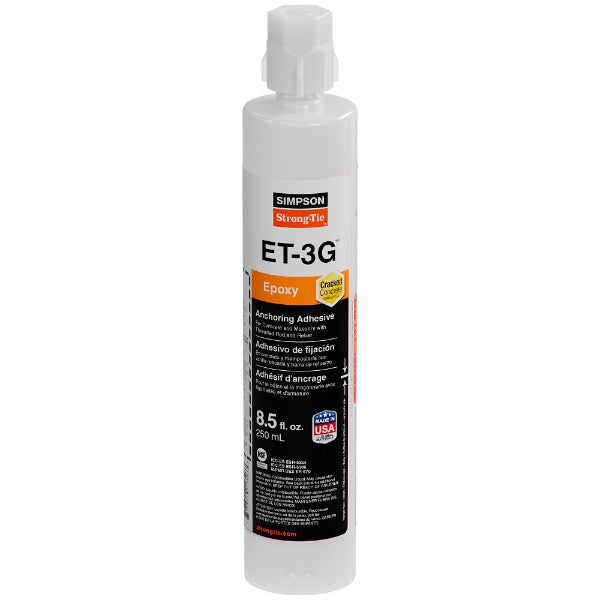 Simpson ET3G10 Epoxy Anchor Adhesive w/nozzle & extension
