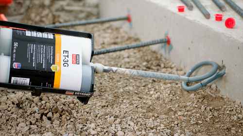 ET3G10 Epoxy Anchoring Adhesives 8.5 Oz ET-3G with nozzle and extension