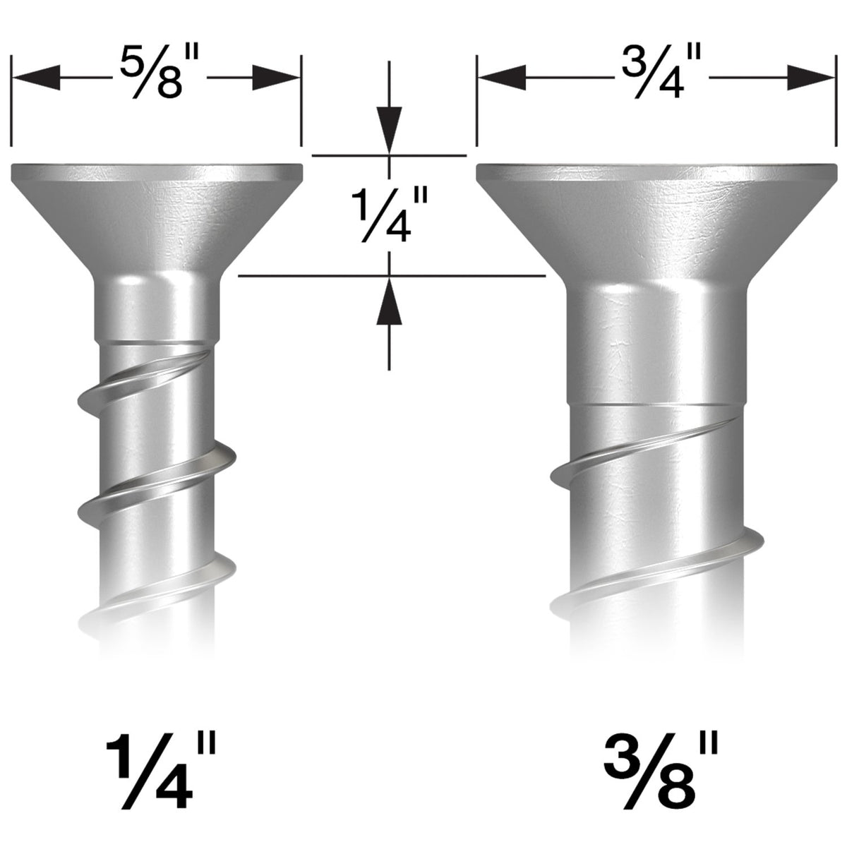 3/8" x 2-1/2" Simpson Countersunk Titen HD Anchor Heavy-Duty, Zinc