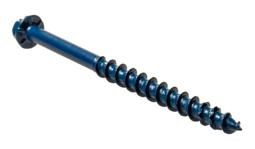 Simpson 3/16" x 3-1/4" Titen Turbo Hex-Head Screw Anchor, Blue TNT18314H