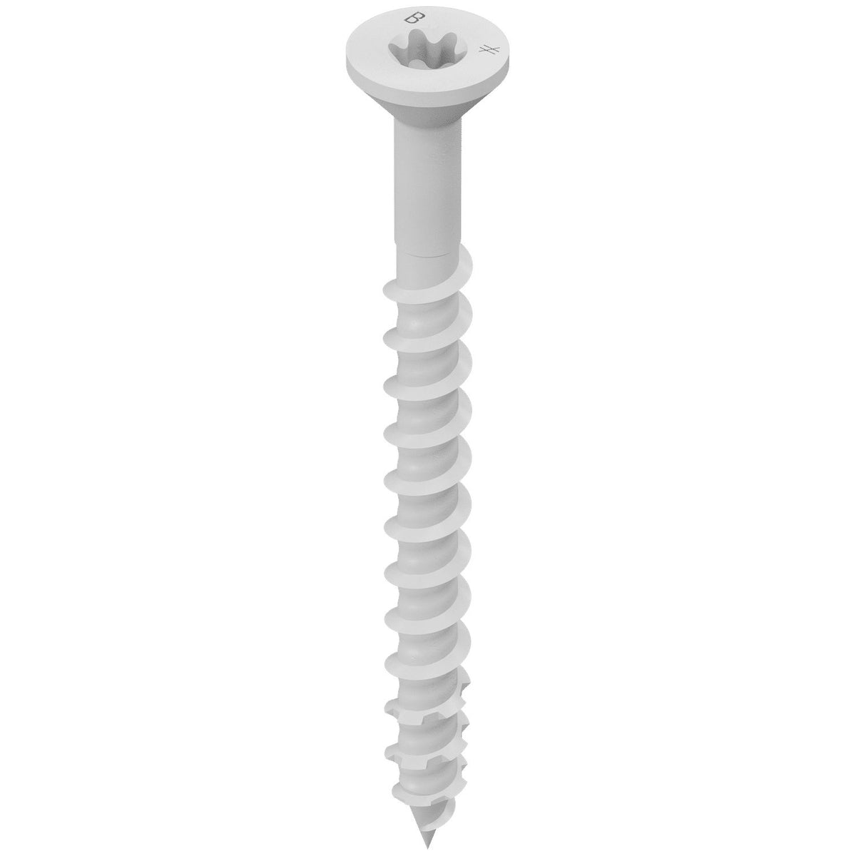 Simpson TNTW18214TFC8 3/16 x 2-1/4 Flat Titen Turbo Screw Anchor White