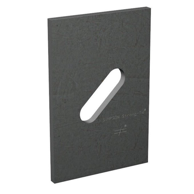 BPS 5/8-6HDG Flat Bearing Plate Slotted, 5/8" Hole 4-1/2" x 3" Hot Dip Galvanized