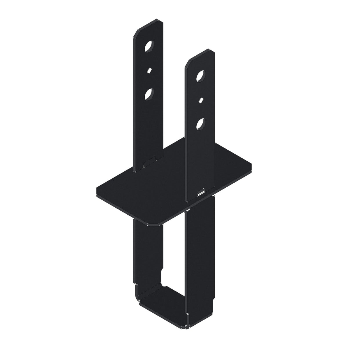 Simpson CB48PC 4" x 8" Column Base Black Powder Coated