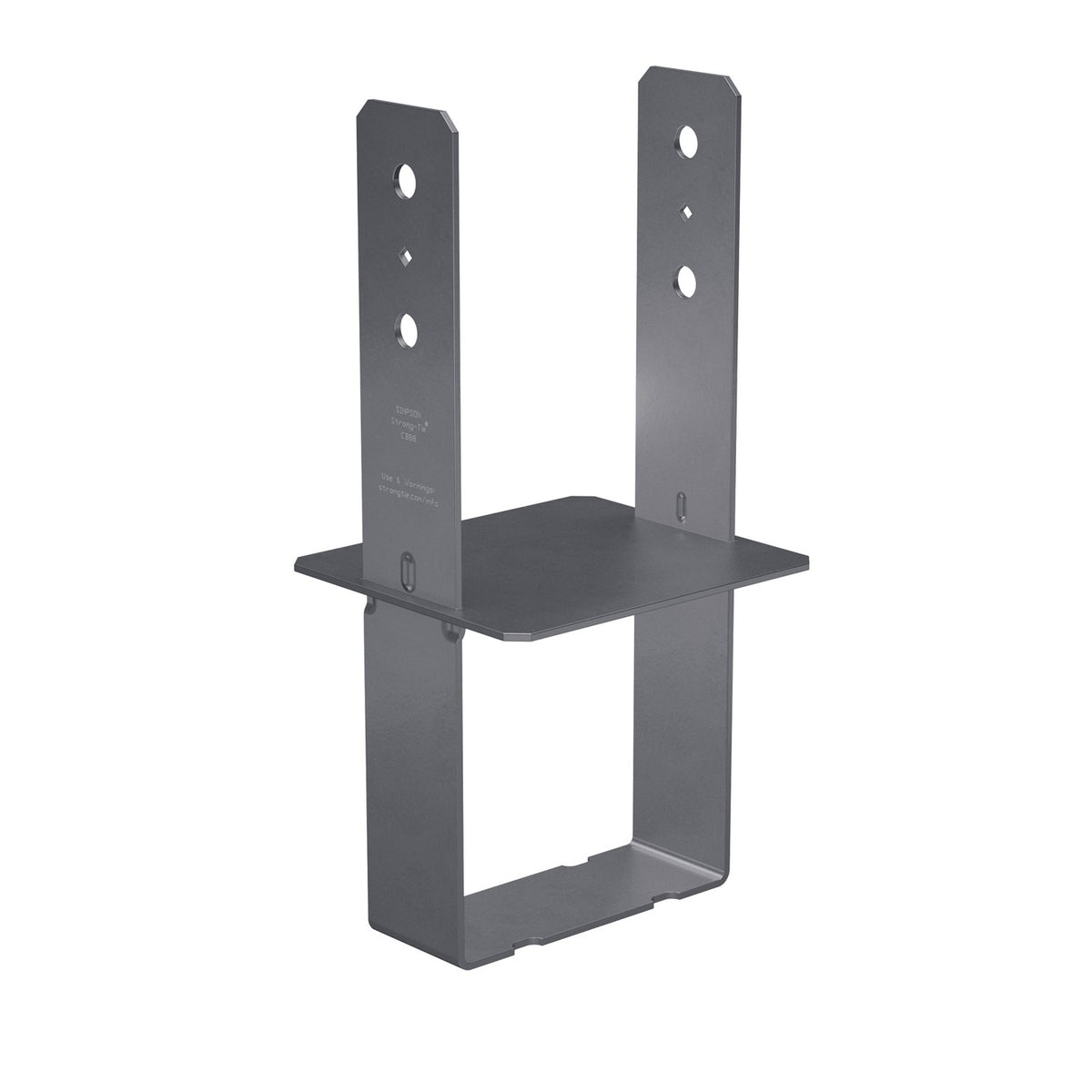 Simpson CB86 6" x 8" Column Base, Gray Painted