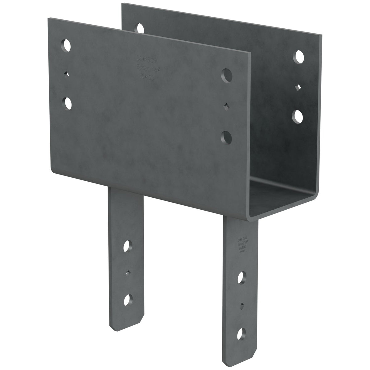 Simpson CC5 1/4-8 Column Cap for 5-1/8 in Beam and 8x Post 3-Ga Steel Gray Paint