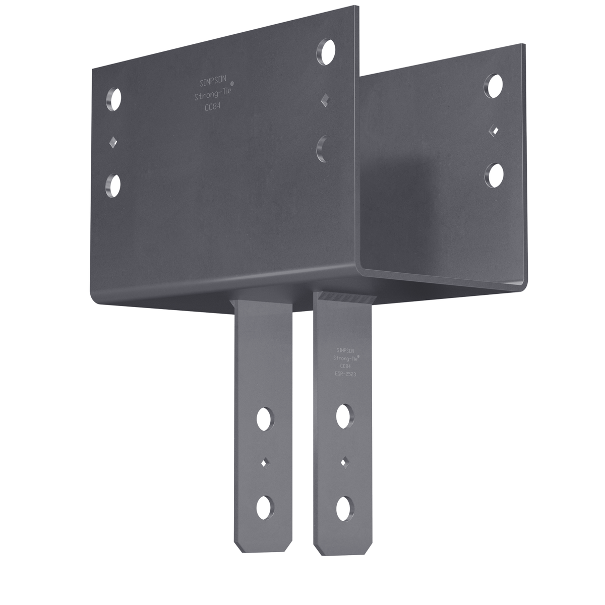 Simpson Strong-Tie CC84 Column Cap - Gray Paint