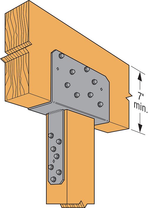 Simpson 4 x 4 Column Cap w/SDS Screws CCQ44SDS2.5