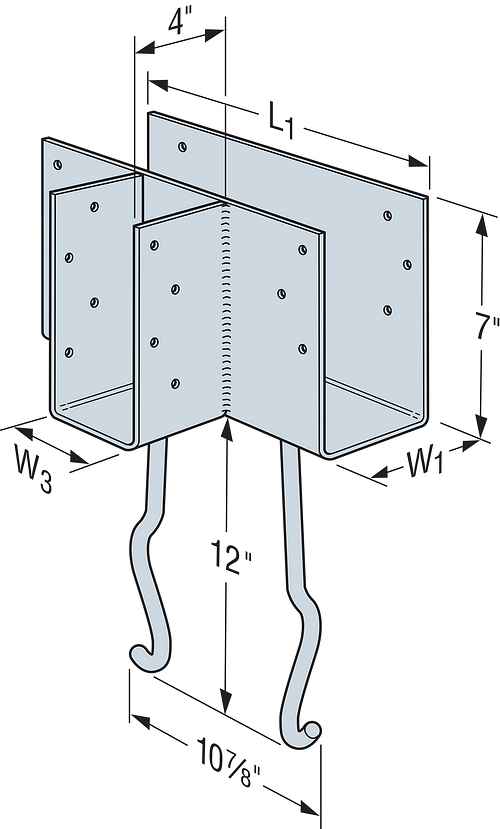CCTQM Column Caps for GFCMU and Concrete Piers