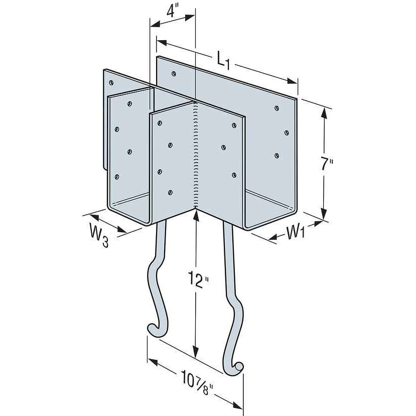 CCTQM Column Caps for GFCMU and Concrete Piers