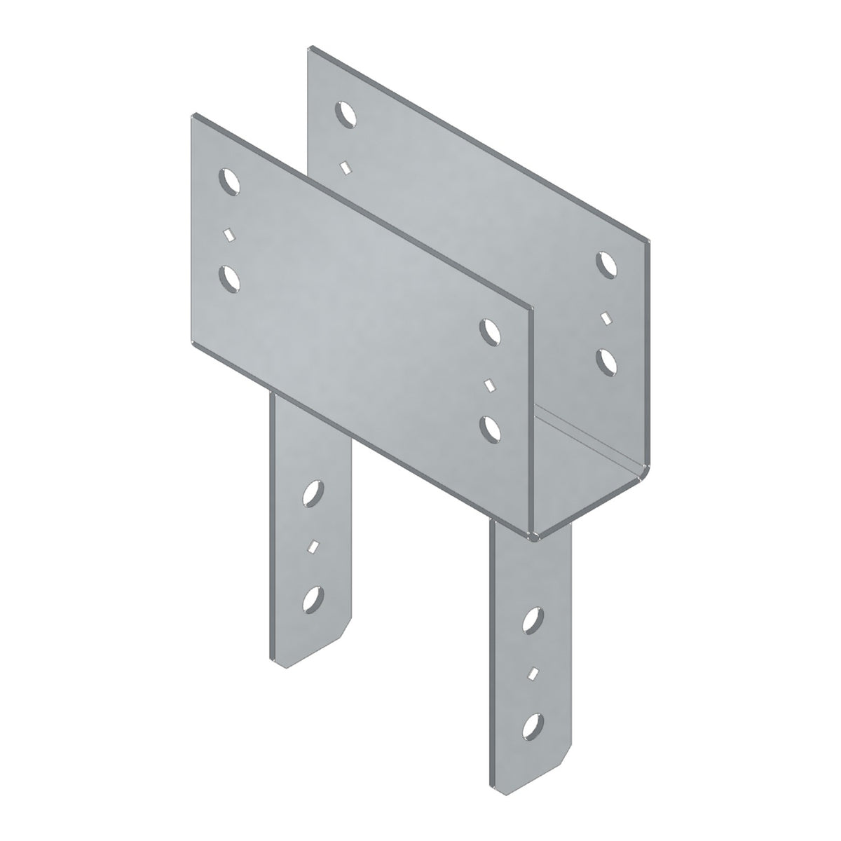 Simpson CC48 Column Cap for 4x Beam and 8x Post 7-Ga Steel Gray Paint